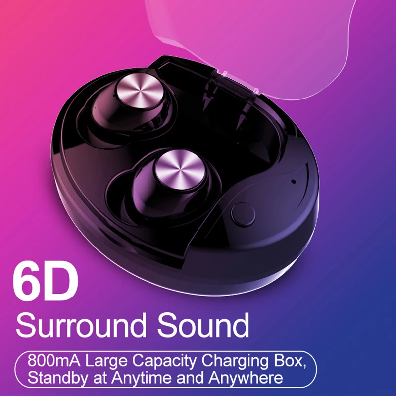 CVC8.0 двойной шумоподавление бинауральные Bluetooth V5.0 наушники HD звонки водонепроницаемые Беспроводные спортивные TWS наушники 10 часов музыкального времени