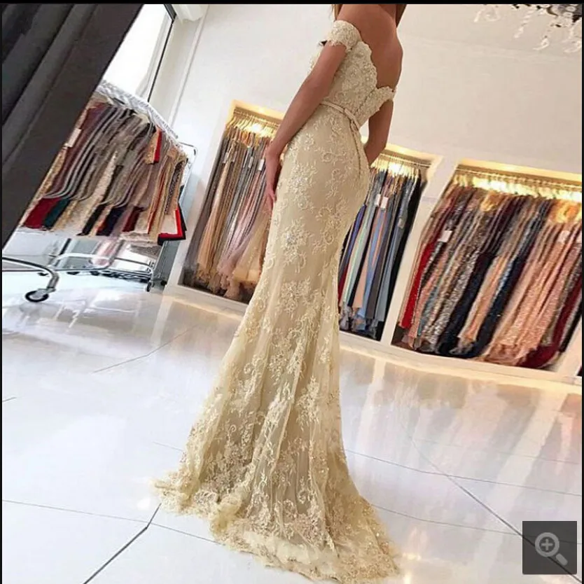 Robe de soiree серебряное кружевное вечернее платье русалки с открытыми плечами v-образный вырез декольте украшен бисером блестки длинное вечернее платье горячая Распродажа