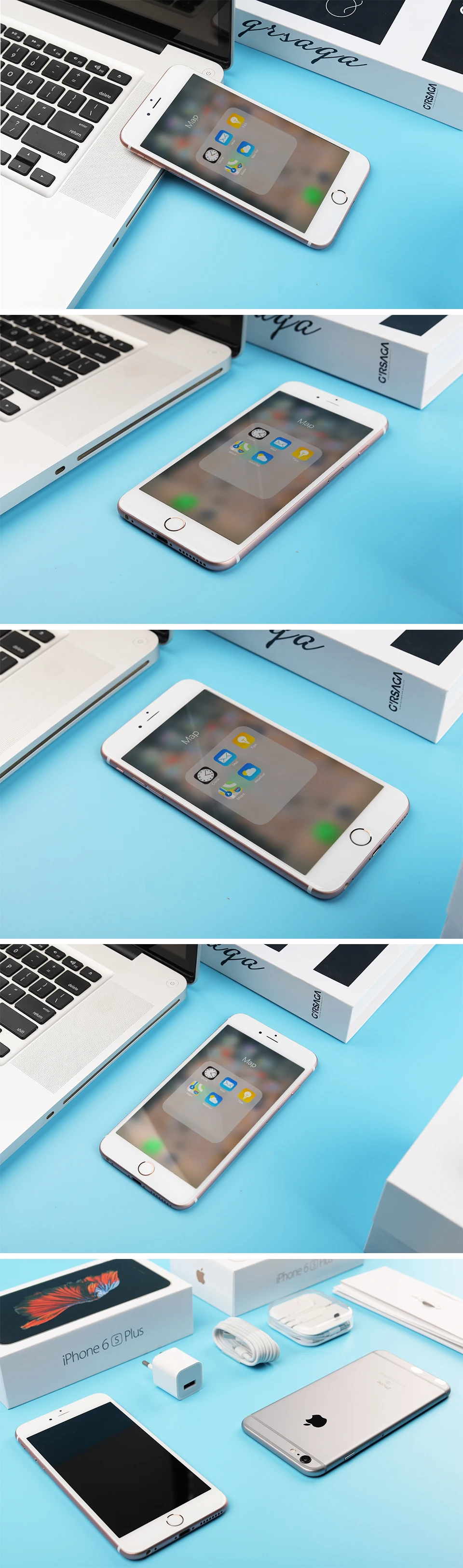 Apple iPhone 6S Plus iOS двухъядерный 16G/64G/128G rom 5," 12.0MP камера отпечаток пальца разблокирована 4G LTE б/у телефон