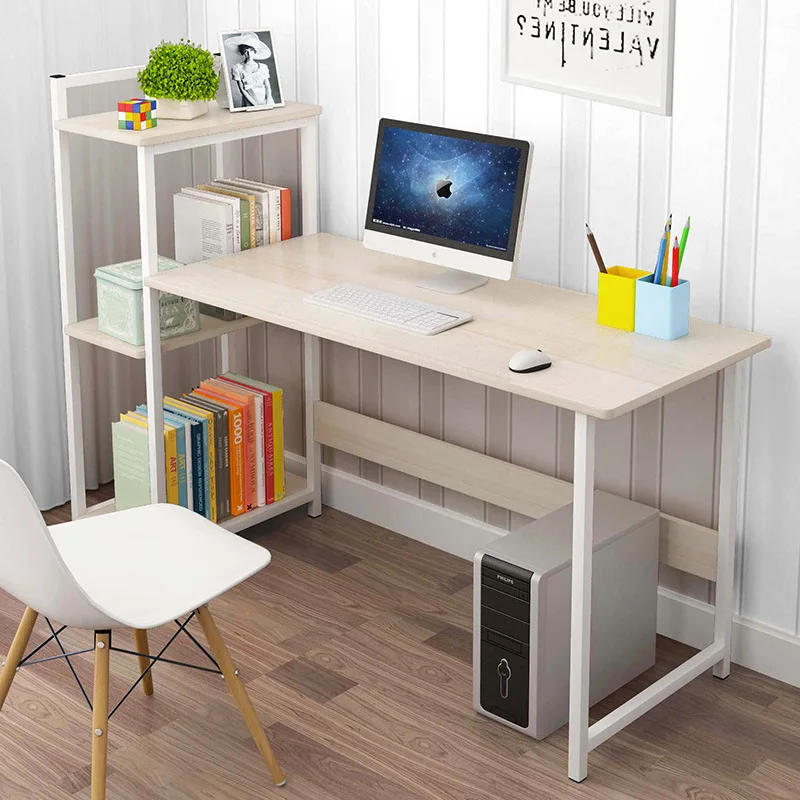 

Economical Desk Home Desktop Computer Desk Minimalist Modern Table Bedroom Simple Bookcase Combination Students Doing Homework