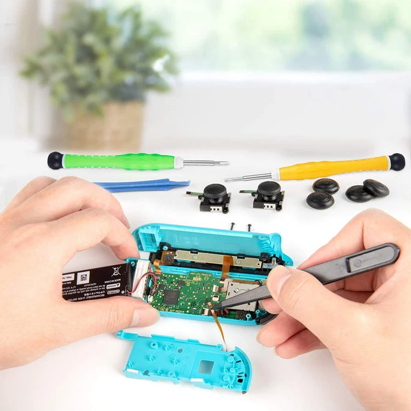 

16PCS/Set Rocker Disassemble Repair Tool Game Switch Handle Replacement Tools Joy-Con Handle 3D Joystick Screw Driver