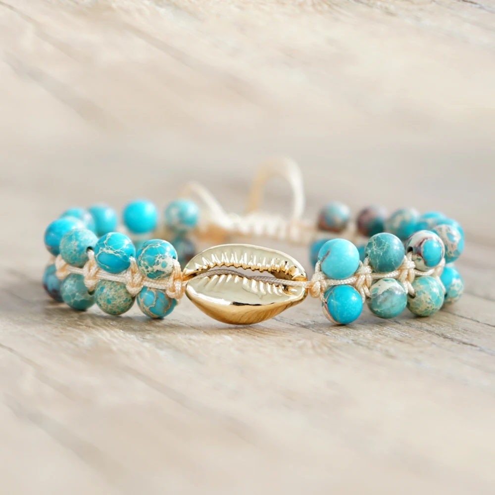 Go2boho MIYUKI, сглаза, браслет, ракушка, браслет для женщин, красочные браслеты, Mujer,, богемные ювелирные изделия, Летний пляж, натуральный камень