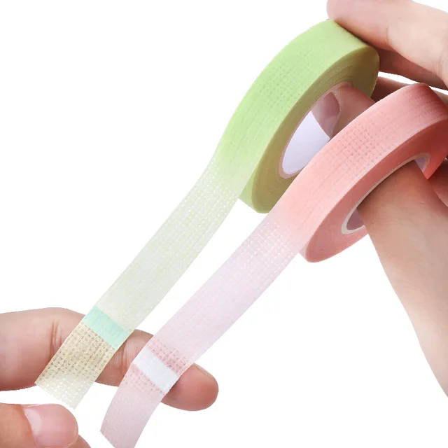 Kekelala 5 Rolls Colorful Eyelash ExtensionTapes Soft Medical Breathable Adhesive Tape Cutter for False Lashes Makeup Tools 5