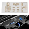 Airsoft Gold/Silver Color Metal Sticker For Gel Blaster M4A1 Gun Body Sticker M4 Carbine 5.56 Accessories Hunting Equipment