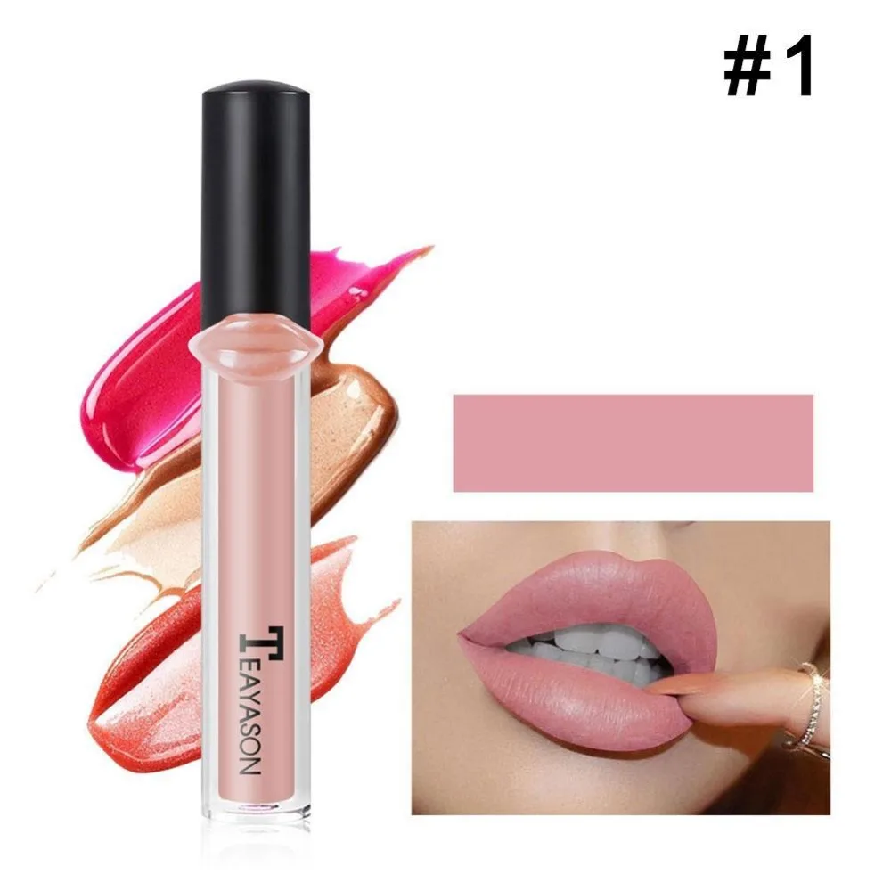 12 Colors Matte Lip Gloss Lipstick Purple Lipgloss Nude Lip Tint Waterproof Lipstick Long Lasting Tint Jelly Lips