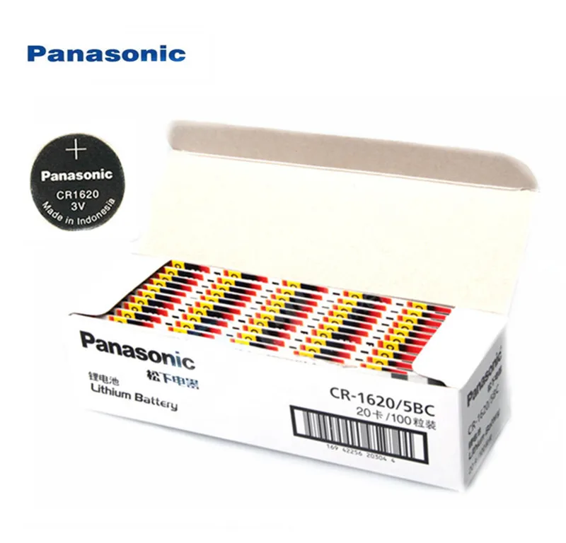 100 шт. продукт Panasonic cr1620 батарейки таблеточного типа для часов 3 В литиевая батарея CR 1620 пульт дистанционного управления калькулятор