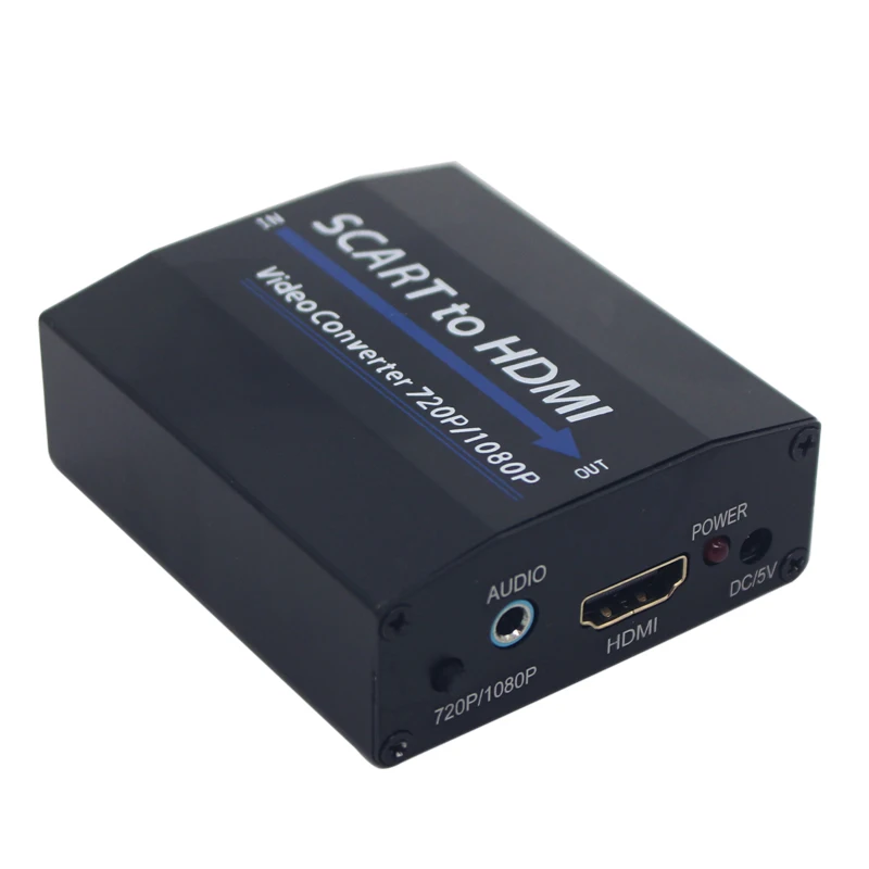Хит 1080P SCART в HDMI адаптер конвертер wtih аудио видео композитный для ТВ DVD Sky Box
