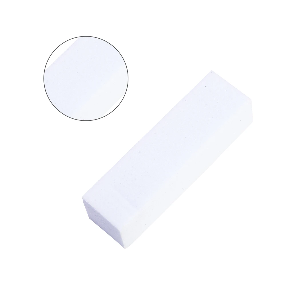 1Pc White Пилка для ногтей УФ-гель белый пилочка для ногтей буферный блок лак для маникюра педикюра шлифовальный инструмент для дизайна ногтей - Цвет: 1Pc White