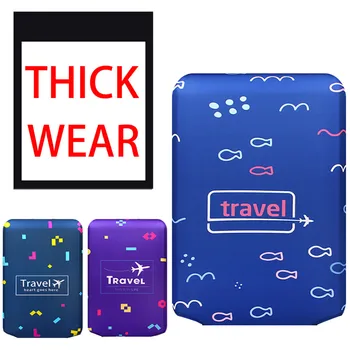 

S-XL Abrasion-resistant luggage cover travel cover elastic dust cover for 20/24/26/28/29 inch travel accessories Dropship Y11.26