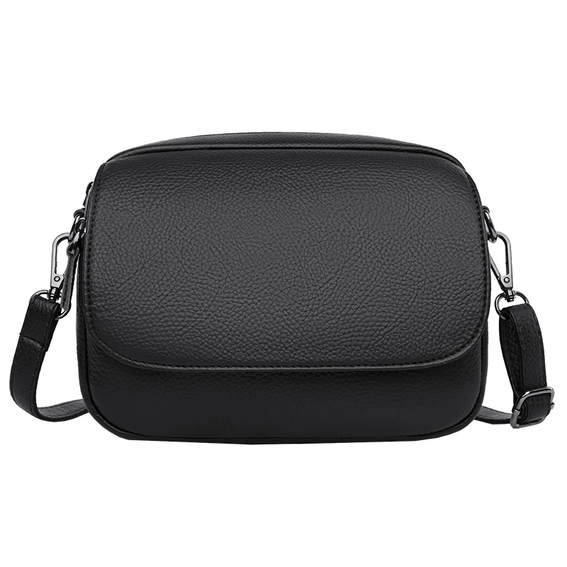 Genuine Leather Real Cowhide Women's Casual Fashion Bag Women Messenger Bag Small Shoulder Crossbody Bags for Women Handbags