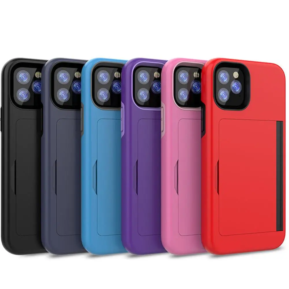 

Candy Color Business Case For iPhone 2019 XI XIR XIMAX Case Flip Armor Card Slots Cover for iPhone 11 5.8 6.1 6.5 2019 Fundas