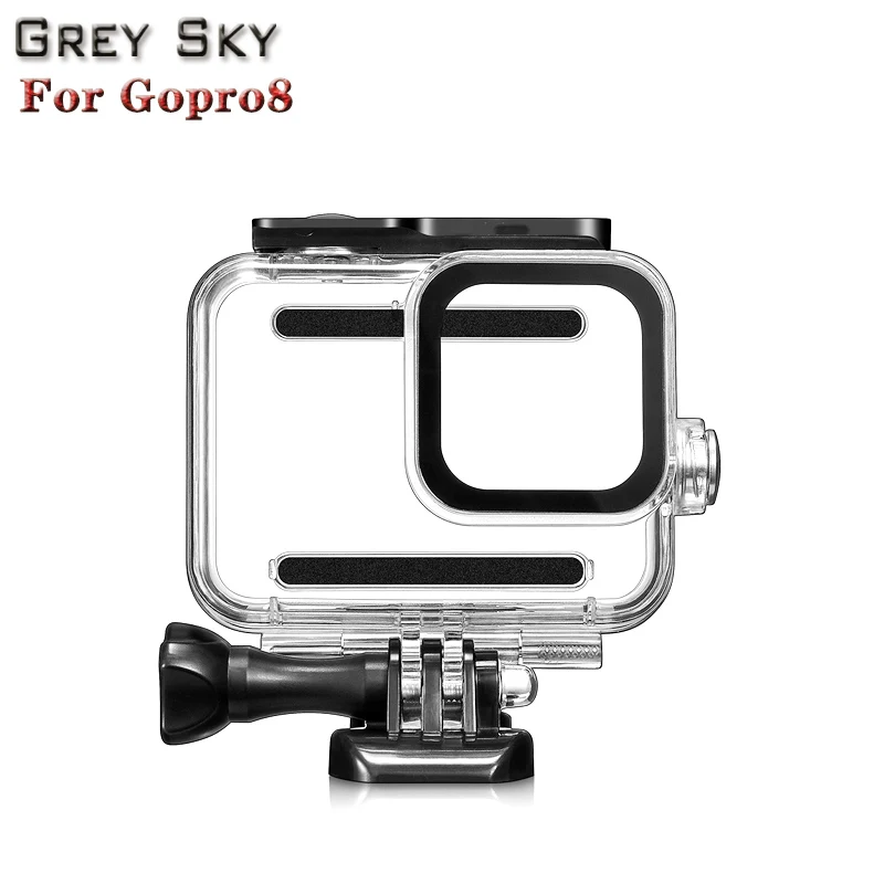 50 м подводный водонепроницаемый чехол для GoPro Hero 8, Черный Защитный корпус для экшн-камеры GoPro 8, аксессуары