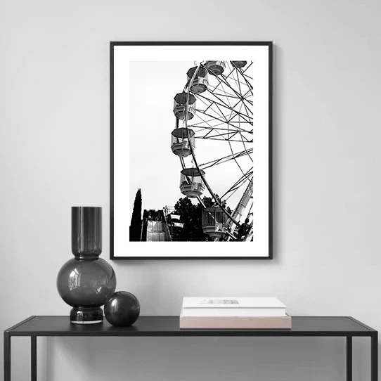 Nordic Black and White Marine Photography Art Print – Sexy Nude Women