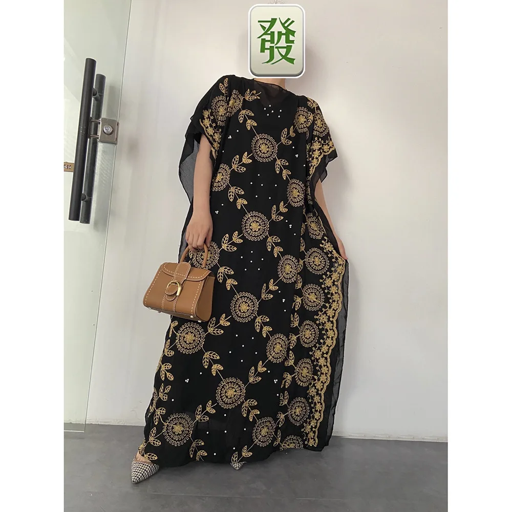 Abaya искусственная мусульманская африканская роза с блестками блестящая