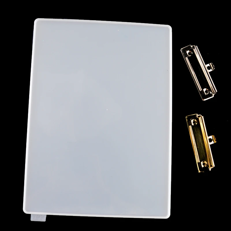 

Folder Resin Mold Drawing Board Clip Silicone Mould Gold Handle Long Tail Seal Clamp Handle Metal Clip Silicone Mold