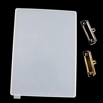 

Folder Resin Mold Drawing Board Clip Silicone Mould Gold Handle Long Tail Seal Clamp Handle Metal Clip Silicone Mold