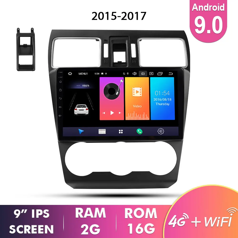 EKIY " ips Автомобильный мультимедийный радио авто Android 9,0 для Subaru Forester XV WRX 2013- Стерео gps навигация 3g/4G/wifi плеер - Цвет: 2G 16G 2015-2017