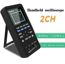 Oscilloscope numérique 3 en 1, générateur de forme d'onde, multimètre, testeur, écran LCD, 2 canaux, 40mhz 70mhz 