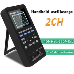 3 in 1 Digital Oscilloscope+Waveform Generator+Multimeter Tester LCD Display 2 Channels 40mhz 70mhz Multifunction Oscilloscope