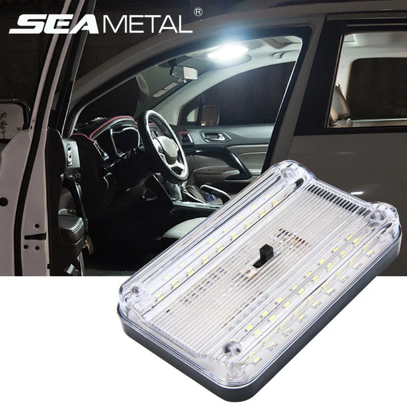

12V Car Interior Reading Lights 36 LED Roof Lamps Automobiles Super Bright Light Vehicle Night Ceiling Light Auto Accessories