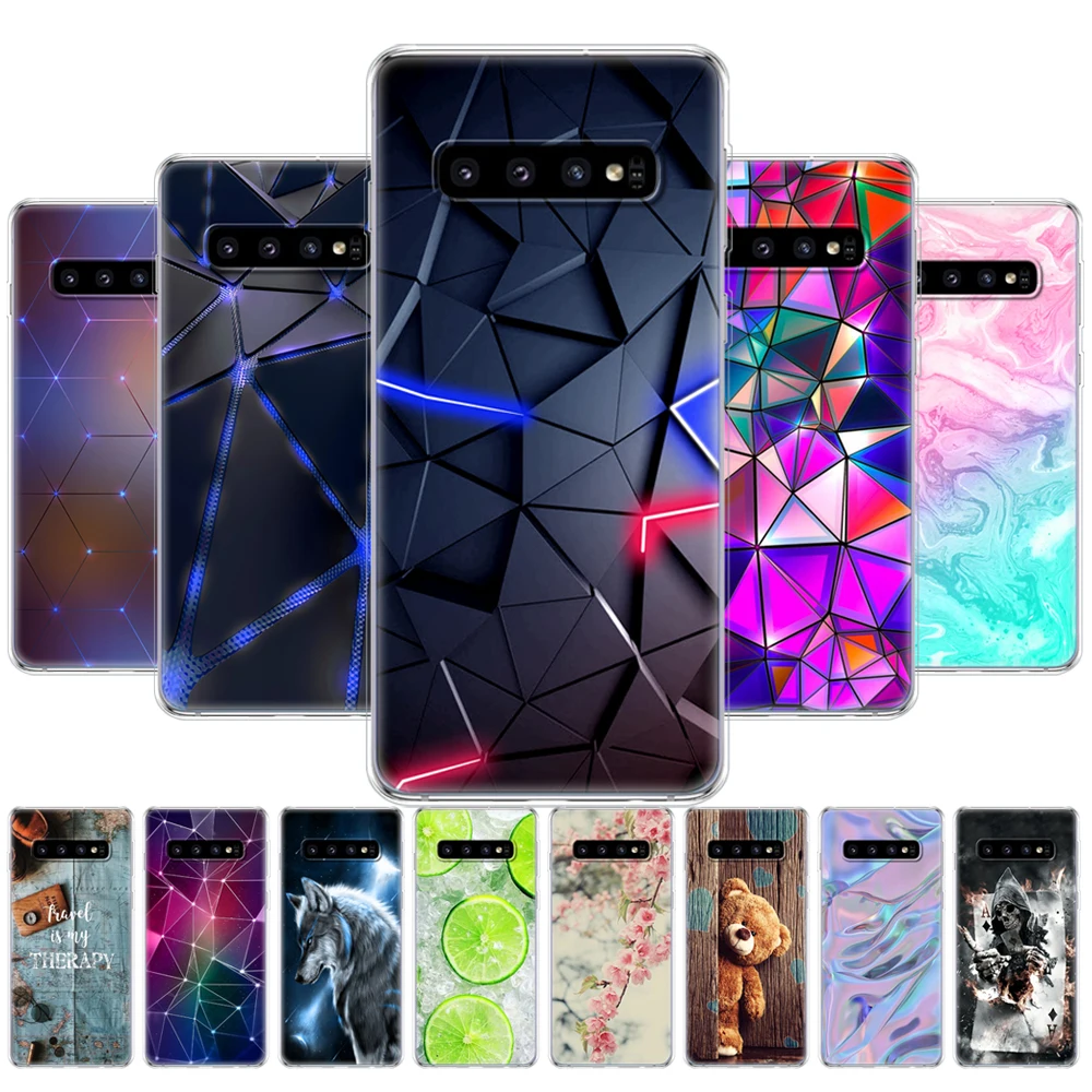 Per Samsung Galaxy S10 Custodia S10Plus Custodia In Silicone Tpu Cover Phone S10 E Custodia Per Samsung S10 Plus G975F S 10 Sm-G973F Custodia