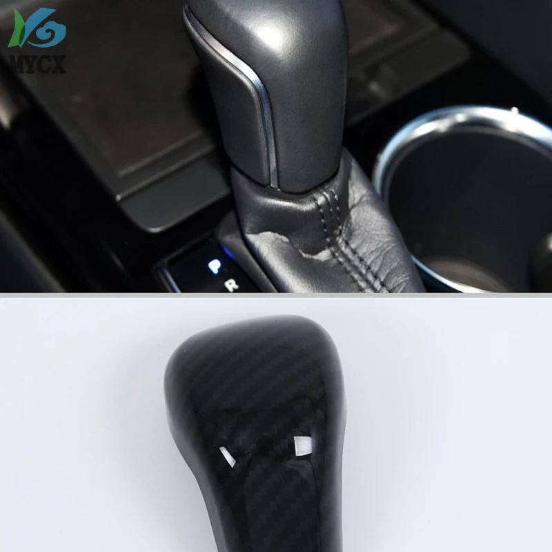 ABS Хромированная углеродная волоконная краска для Toyota Camry- ручка переключения передач Накладка авто Стайлинг