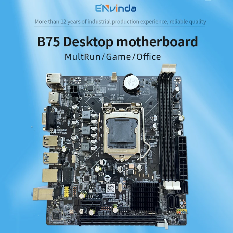 best budget pc motherboard ENVINDA b75motherboard lga 1155  Dual channel DDR3 Memory SATA III USB 3.0 For Intel LGA1155 Core i7 i5 i3 Xeon CPU Computer Mai latest computer motherboard