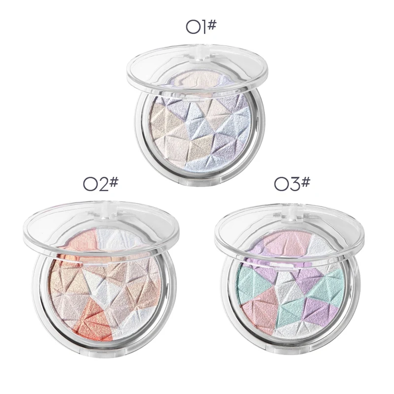 Новая натуральная палитра для макияжа осветляет косметические средства для кожи Высокая сияющая пудра хайлайтер палитра теней пудра для лица