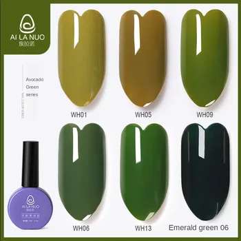 

Elano New Avocado Green Nail Polish Glue Set Six Green Small Sets Phototherapy Glue Nail Art Gel Nail Polish