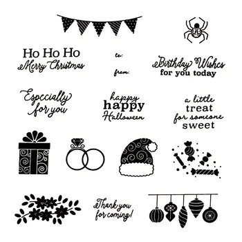 

2020 New Metal Cutting Dies and Scrapbooking For Paper Making Christmas Hat Gift Box Embossing Card Transparent Clear Stamp Set