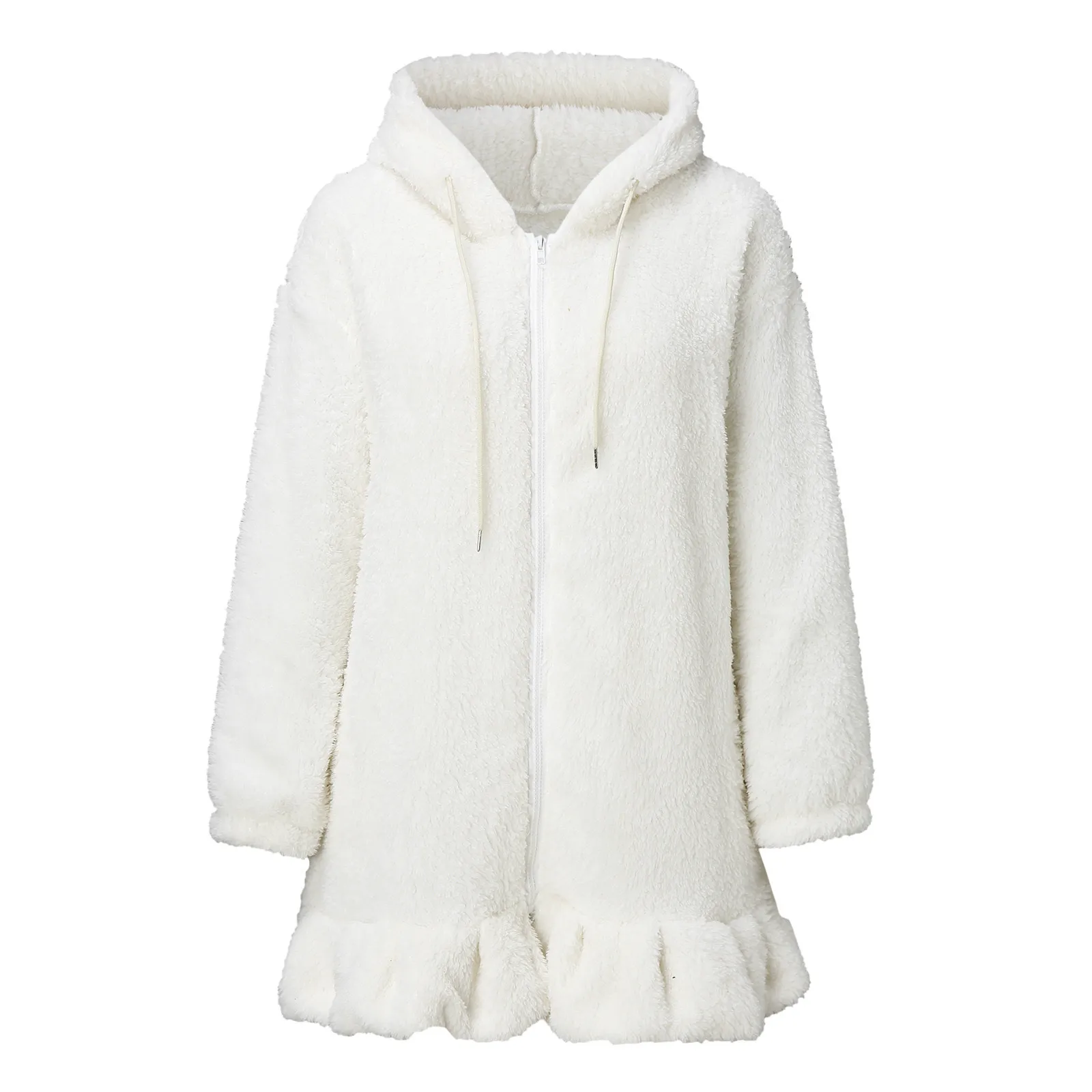 Felpa Con Cappuccio Kawaii Animale Coniglio E Orso - Soffici Felpe Con Orecchie E Coda Per Donne, Giacca Zip