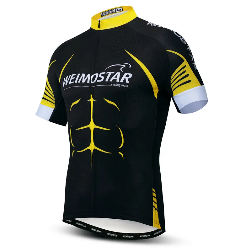 Color 14 Weimostar для групповой езды на велосипеде Джерси Для мужчин летние MTB велосипед Джерси быстросохнущая Велосипедный спорт топы с принтом бейсболист Джерси дышащая Спортивная одежда для велоспорта Ropa - Цвет: Color 14