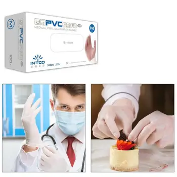 

S/M/L/XL 100pcs Disposable Gloves Sanitary Anti-pollution Examination Gloves Work Safe Household Antifouling Cleaning Gloves