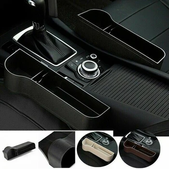 

2020 New Car Seat Slot Gap Storage Boxes Catcher Box Waterproof Pocket Organizer Phone Cup Holder /BY