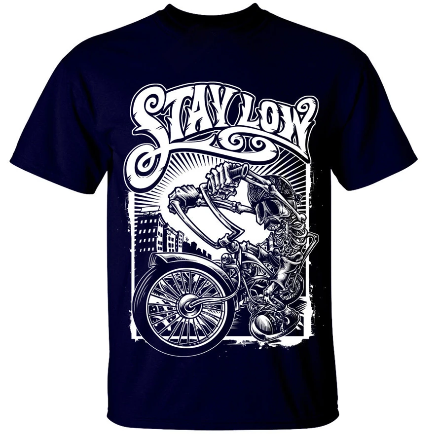 Мужская футболка с принтом S-3Xl Stay Low Классическая в стиле граффити для