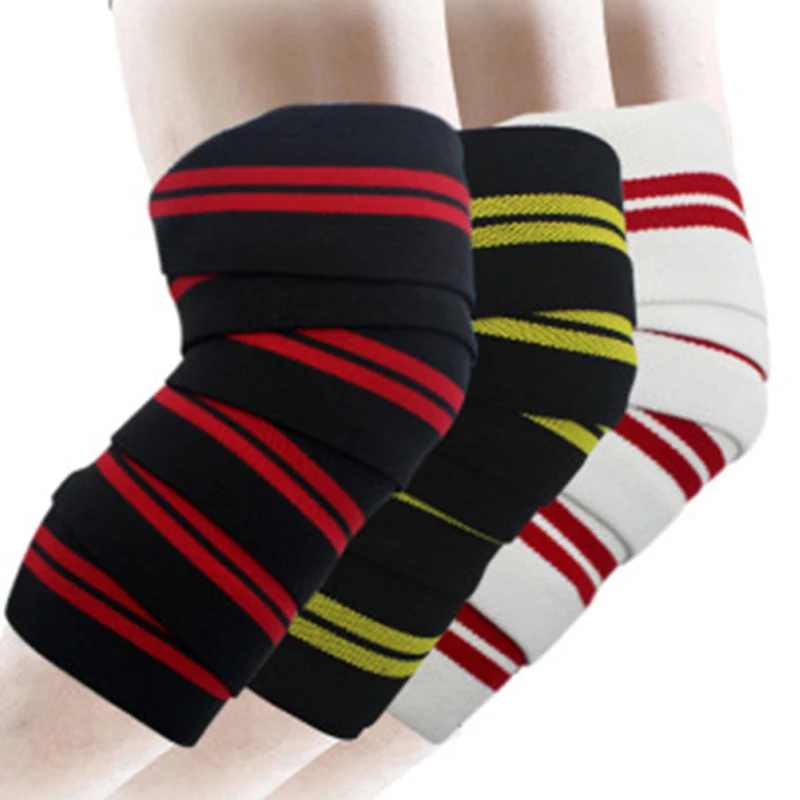 Elastic Bandage Compression Knee Support Braces Knee Wraps Squats Training Equipment Accessories Joint Protect Support