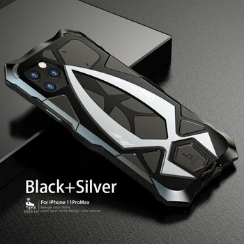 

For Iphone11 For Iphone 11 Pro Max New Metal Case For Crash Protection Bumper design Fall Protection protect The Screen