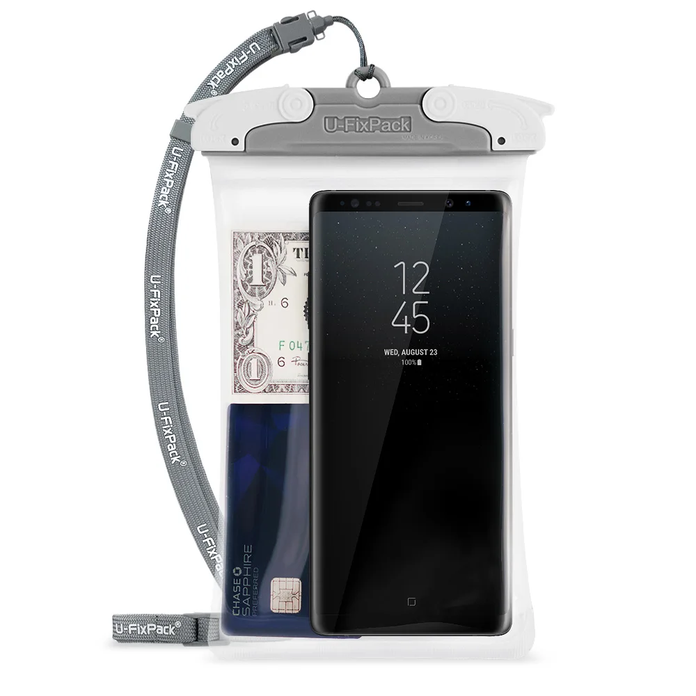under 6.5 inch Gray Ringke Универсальный U-Fix круглый IPX8 водонепроницаемый чехол - Цвет: under 6.5 inch Gray