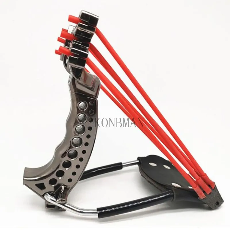 Folding Wrist Hunting Resin Slingshot Sling Shot With Rubber Bands Outdoor Black Gold Hunting Catapult Shooting Steel Balls Tool