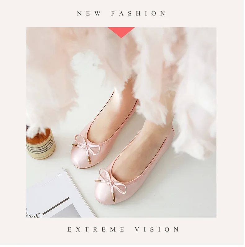 12 Colors Foldable Shoes Ladies Japanned Leather Pocket Flats Bowtie Moccasin Round Toe Chassure Femme Roll-Up Cake Shoes Ballet