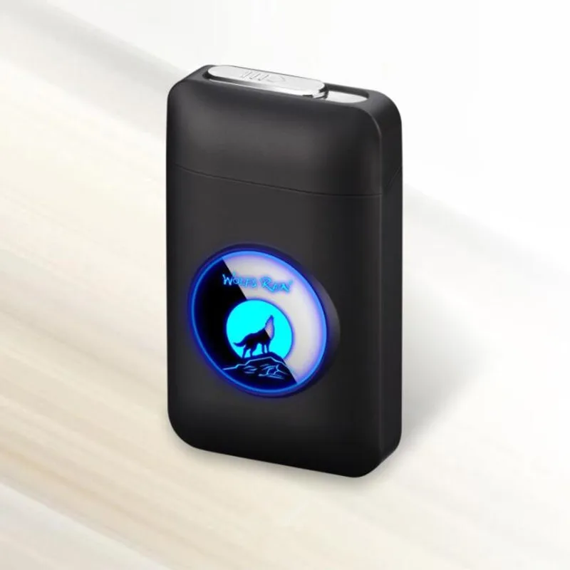 Электронная зажигалка зарядка USB зажигалки сигареты Чехол Коробка Графический