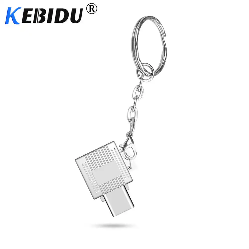 Kebidu Тип C USB 3,1 считыватель карт памяти мини Micro SD переходник для sd-карт кардридер для Macbook смартфон с интерфейсом type C ноутбук