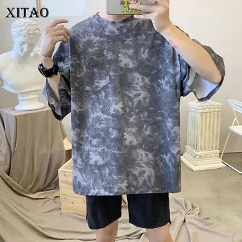 

XITAO Tide Plus Size Loose Print T Shirt Women Clothes 2020 Summer New Fashion Pullover Half Sleeve Match All Tee Top ZLL5009