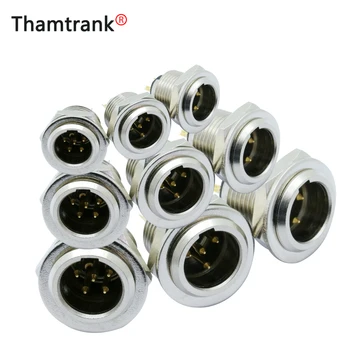 

10pcs R Connector Mini XLR 3Pin 4Pin 5Pin Male Panel Chassis Socket Screw Mount Small Plug XLR Microphone MIC Audio Connector