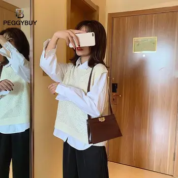 

Leather Small Shoulder Messenger Bags For Women 2019 Chain Rivet Lock Crossbody Bag Retro Handbag Shopping Tote Dropshipping