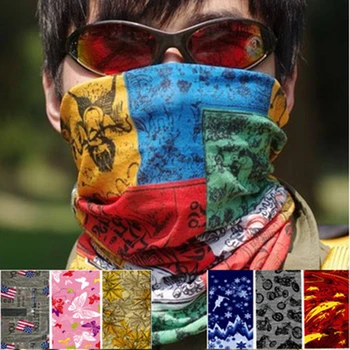 

50 PCS Unisex Riding Sunscreen Mask Headscarf Seamless Variety Magic Turban Bandanas Multifunction Masks Outdoor Headband Scarf