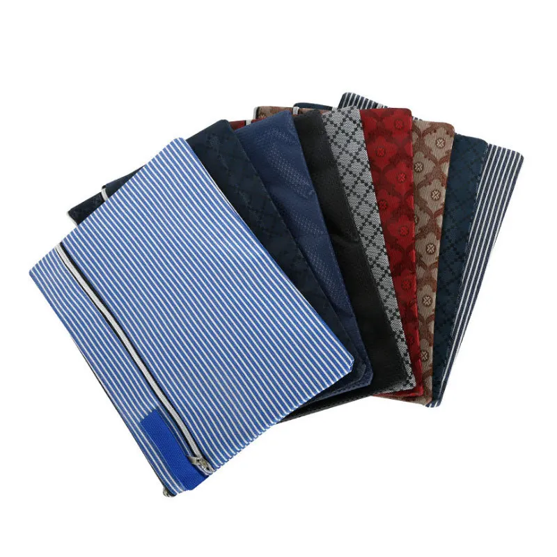 

Multi-functional Office Portable Waterproof File Holder Double Layer Thickening Waterproof Zipper Bag File Bag