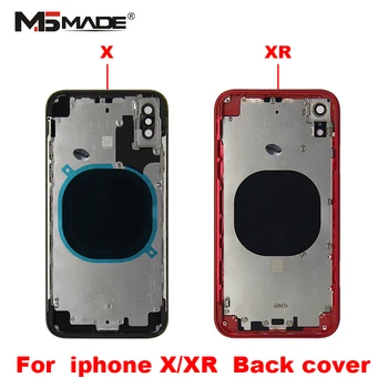 

For iPhone X Battery Back Cover Door Rear Cover + Chassis middle Frame For iPhone XR Cover Full Housing Case
