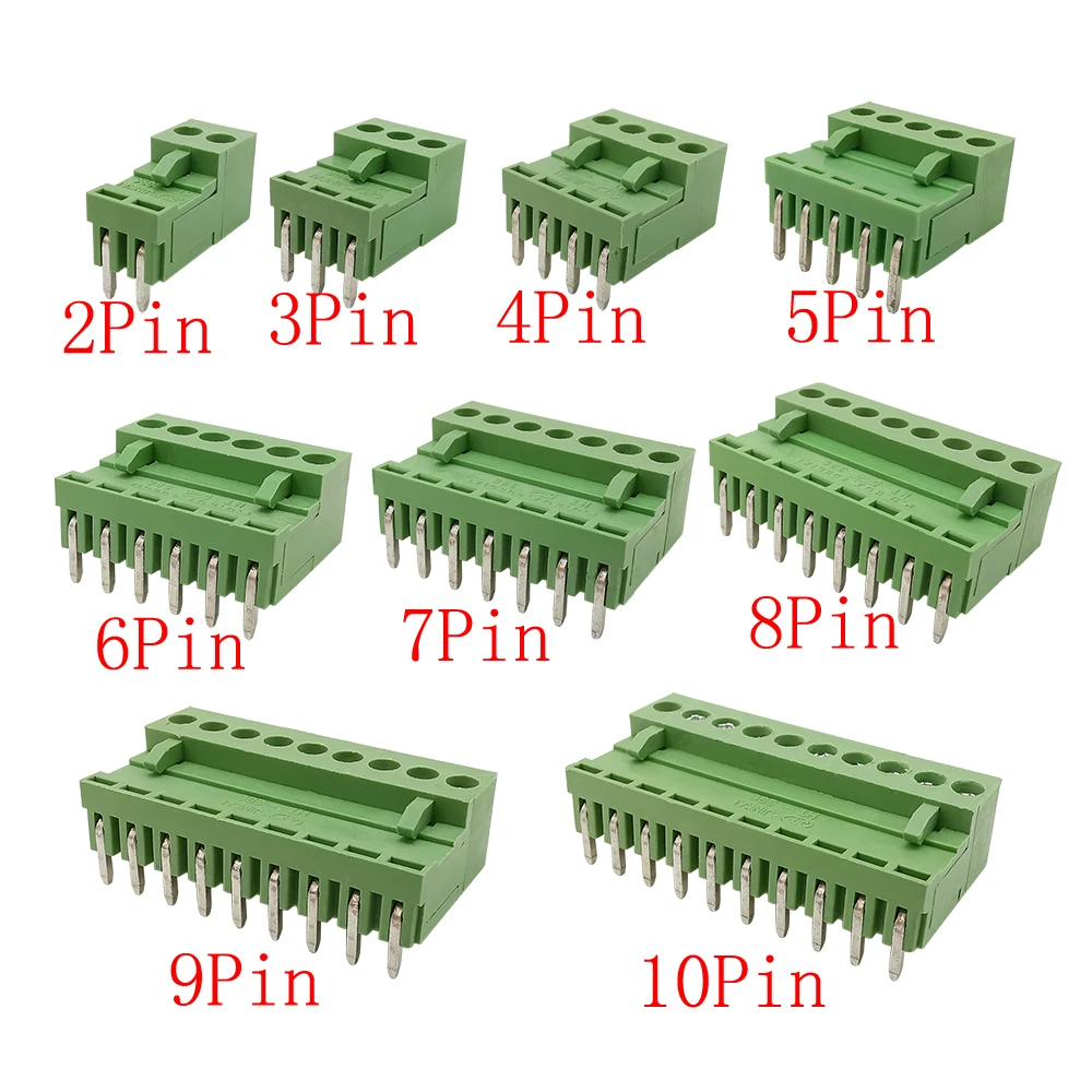 10 пар HT3.96 3 96 мм шаг PCB винтовая Клеммная колодка коннектор Прямоугольный штекер