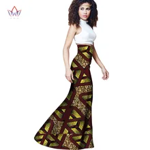 Осенняя женская обувь длиной макси юбка для Для женщин африканского Дашики для женщин Базен Riche длинный женский халат плюс Размеры юбка натуральный wy1113